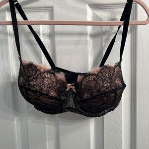 b.tempt'd bra 953261 38D pink with black lace over underwire